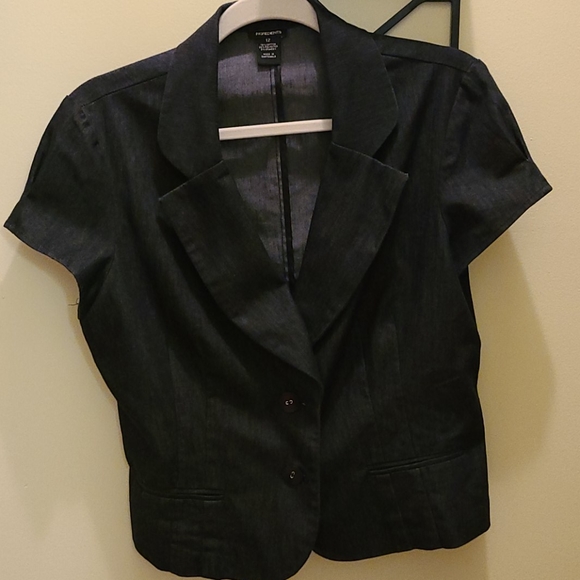 Impressions Dressy Jean Jacket - Picture 1 of 4